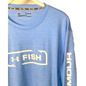 Sz XL Under Armour Fish Heat gear warm weather shirt